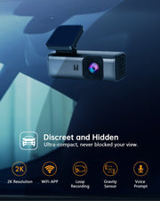 Q2-Dash Cam WiFi 1440P Car Camera