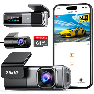 1440P+1080P/5G WiFi Q7 Dashcam