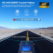 A1-4K/30fps Ultra HD WiFi Dashcam