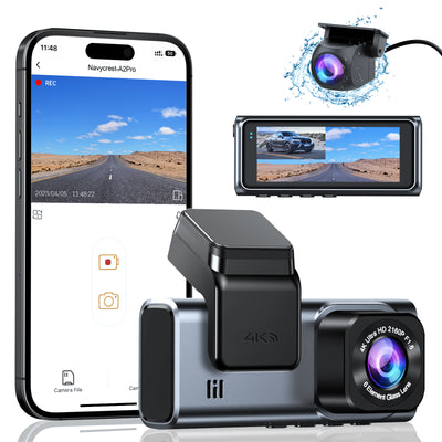 A2Pro Dash Cam Front and Rear-Navycrest