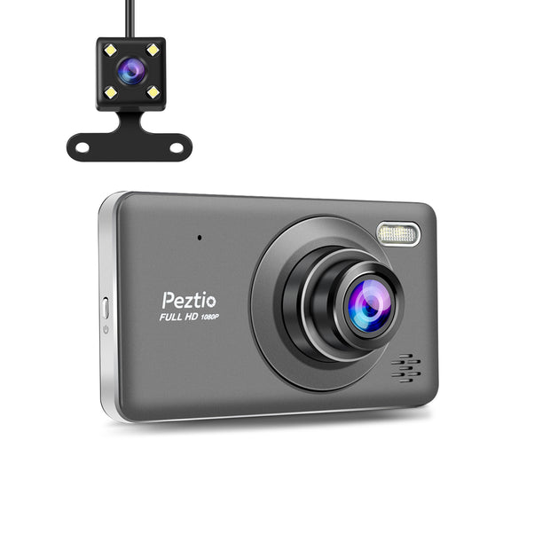 H12-FHD 1080P 4" Touch Screen Dual Dashcam